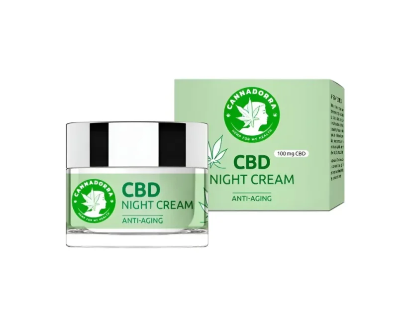 Cannadorra CBD creme noturno, 100 mg CBD, 50 ml