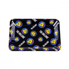 The Bulldog Original Metall-Rolltablett-Muster, klein, 18 cm x 12,5 cm x 1,5 cm