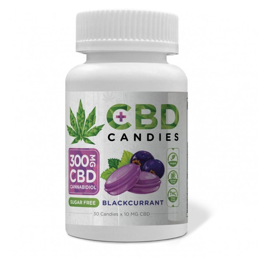 Euphoria CBD-godis Svart vinbär 300 mg CBD, 30 st x 10 mg