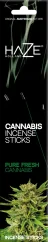 Haze Cannabis Incense Sticks Čisté čerstvé konopí