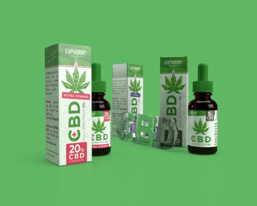 Euphoria Huile de CBD 10%, 10 ml, 1000 mg