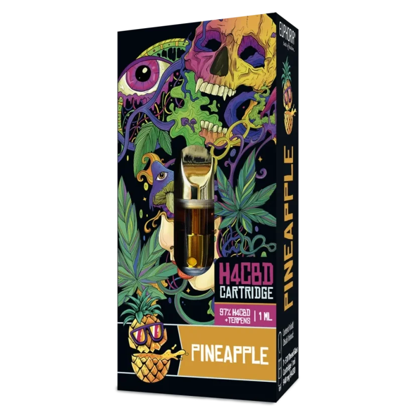Euphoria H4CBD Cartuș Ananas, H4CBD 97 %, 1 ml