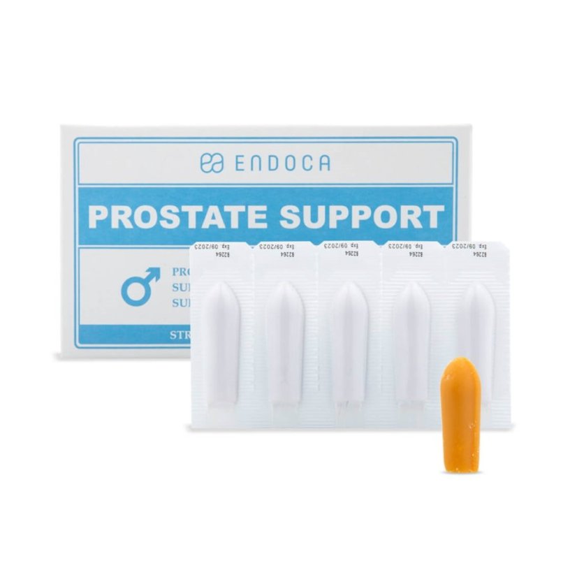 Endoca Suppositoires pour le soutien de la prostate 500 mg de CBD, 10 pièces