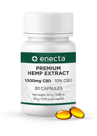 Enecta Hamppu CBD kapselit 10%, 3000 mg, 90 kapselia, 45 g