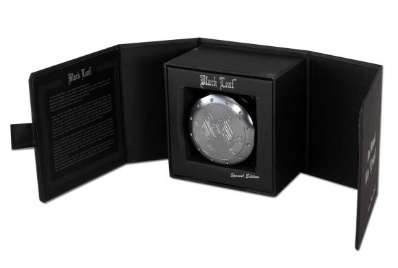Black Leaf Brecher " Deep Engraving ", 4-teilig, grau, ( 62 x 58 mm )