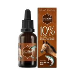 MediCBD CBD olej pre kone s lososovým olejom, 10 % CBD, 3000 mg, 30 ml
