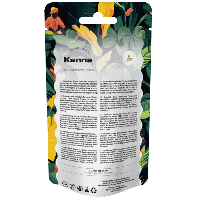 Canntropy Kanna (Sceletium Tortuosum) Extrato de Pó 100x, 5g - 100g