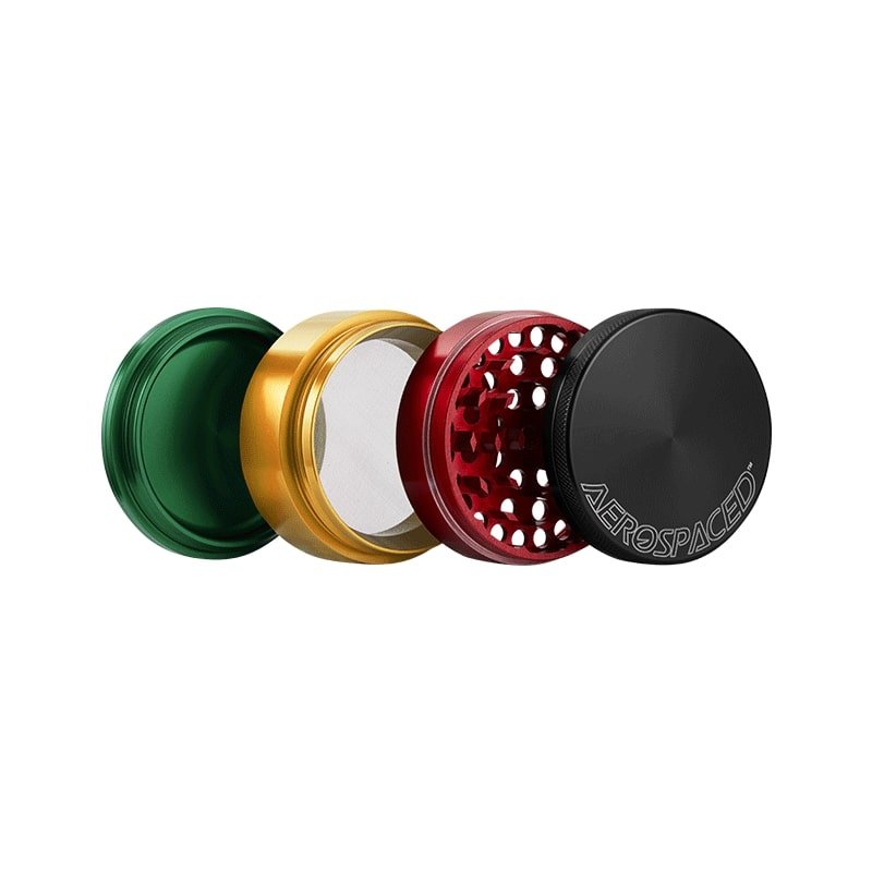 Aerospaced 4-teiliger Häcksler, 63mm - Rasta
