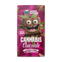 Cannabis Bakehouse Milchschokoladentafel mit Hanfsamen, White Widow, 1 Stück (15 Stück Display), 1200 g