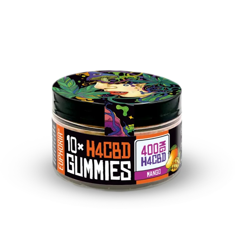 Euphoria H4CBD Gummies Mango, 10 buc x 40 mg, 400 mg