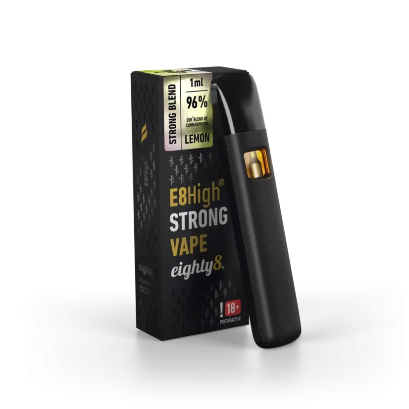 Eighty8 E8High Vape Jetable Citron, 96 % E8High, 1 ml