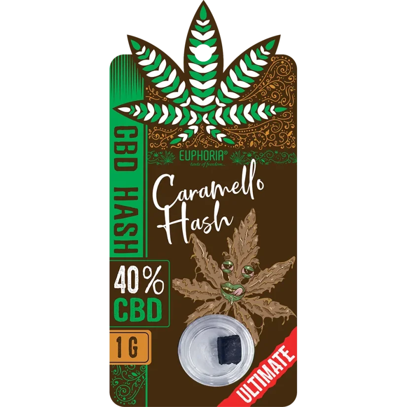 Euphoria CBD Hash Caramello, CBD 40 %, 1 g
