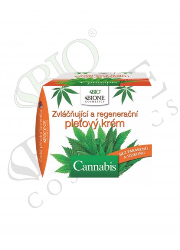 Bione Zvláčňující a regeneračný pleťový krém CANNABIS, 51 ml