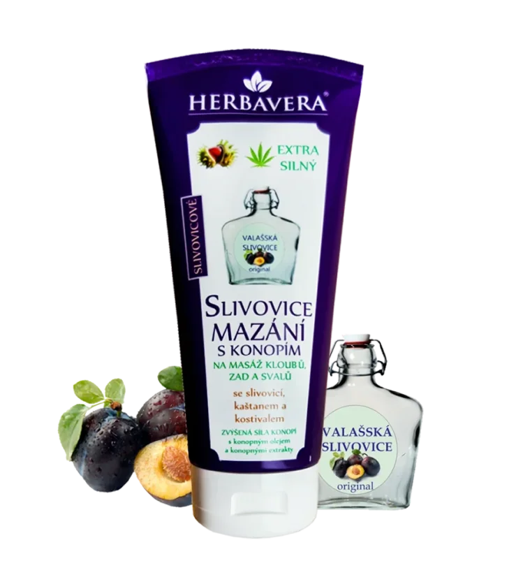 Untură de prune Herbavera cu cânepă, 200 ml