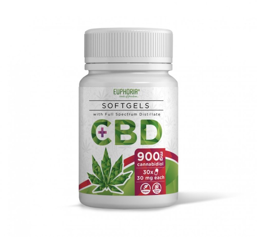 Euphoria Gélules CBD 30x30mg, 900 mg