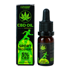 Euphoria CBD Oil 5% cu terpene 10 ml, 500 mg - Sport Recovery