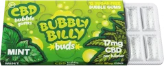Cannabis Bubbly Billy Mätová žuvačka bez THC, 17 mg CBD