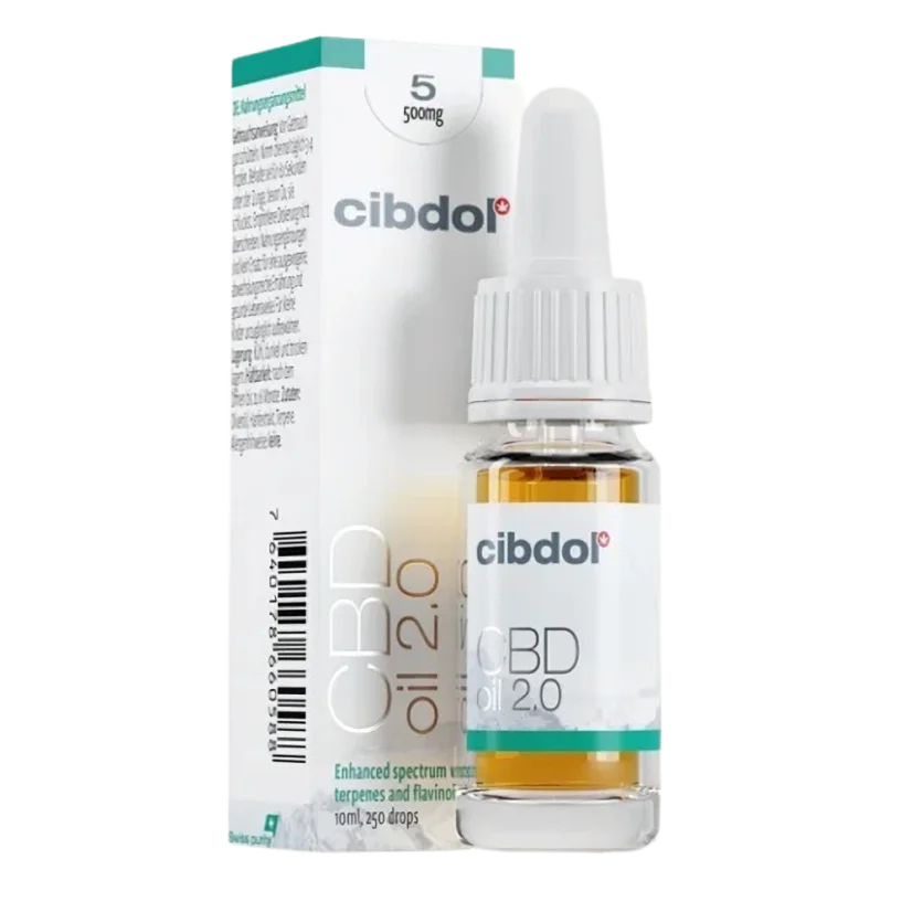 Cibdol CBD olej 2.0 5 %, 500 mg, 10 ml