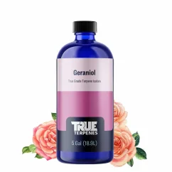 True Terpenes Terpene Isolates Geraniol (5 ml - 960 ml)