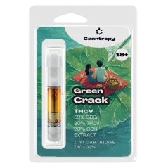Canntropy THCV касета Green Crack - 20 % THCV, 60 % CBG, 20 % CBN, 1 мл