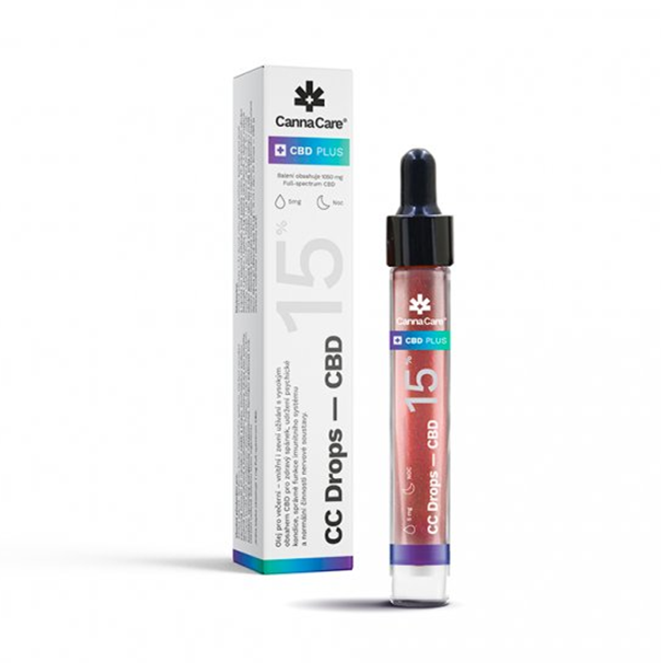 CannaCare CC kapky s CBD 15 %, 7 ml, 1050 mg