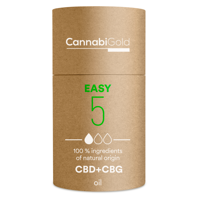 CannabiGold Öl Easy 5 % (4,5 % CBD, 0,5 % CBG), 600 mg, (12 ml)