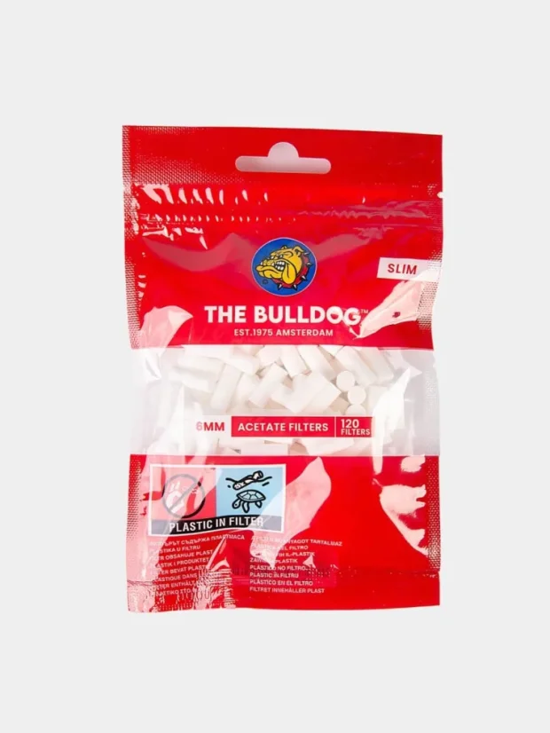 Capete filtrante din acetat The Bulldog, 120 buc
