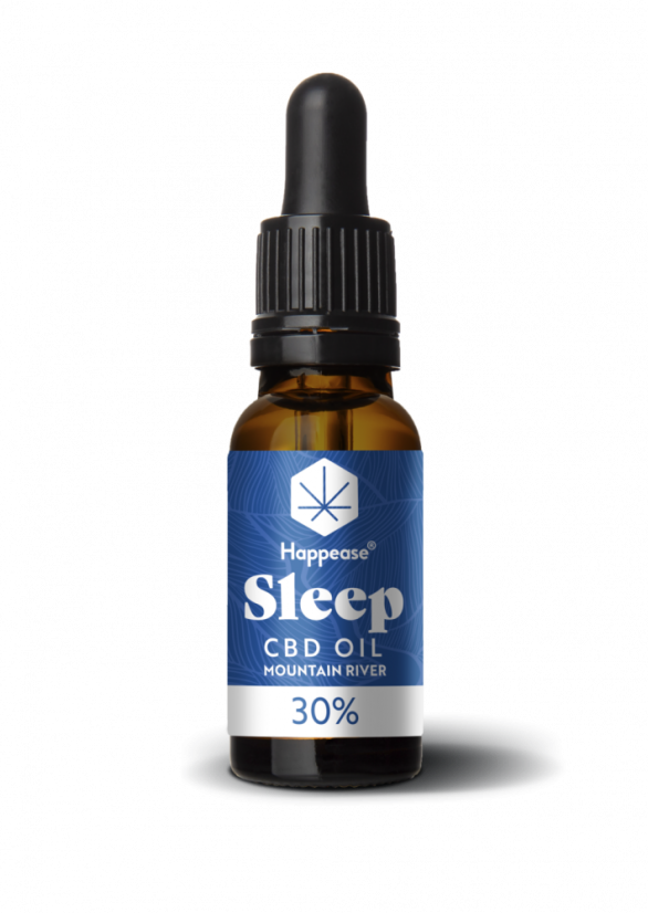 Happease Huile de CBD pour le sommeil Rivière de montagne, 30 % CBD, 3000 mg, 10 ml