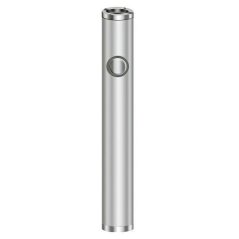Batéria pre CBD kazeta, 380 mAh, 510 niť, USB nabíjačka, Strieborná