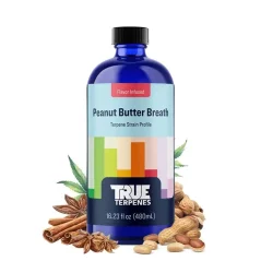 True Terpenes Burro di arachidi aromatizzato all'alito (5 ml - 960 ml)