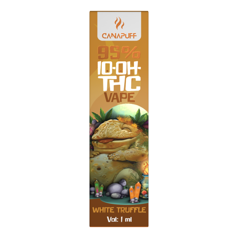 CanaPuff 10-OH-THC Wegwerp Vape Pen Witte Truffel, 10-OH-THC 95%, 1 ml
