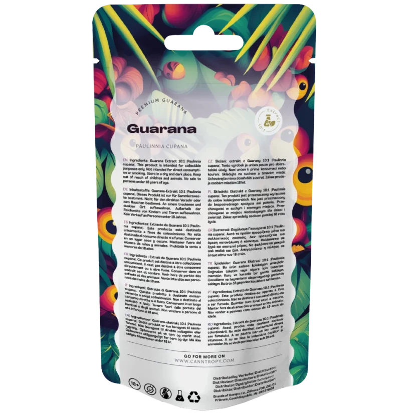 Canntropy Guarana (Paulinnia cupana) Fayyadamuu 10%, 5 g - 100 g