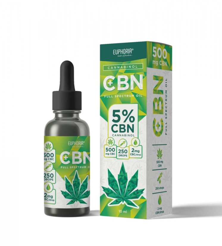 Euphoria CBN масло 5%, 10ml, 500mg