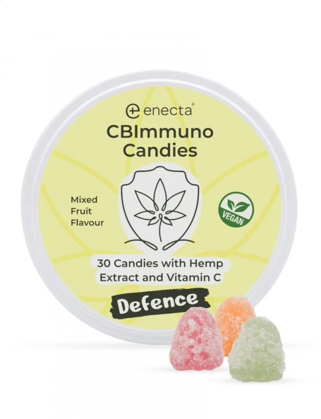 Enecta CBImunno slik, blandet frugtsmag, 30 stk., 60 g