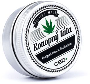 Konopný Táta Voyager Pommade de chanvre à la consoude, 17 mg CBD, 15 ml