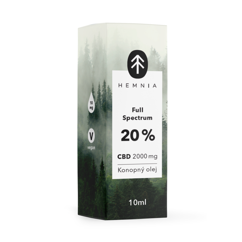 Hemnia Täysspektri CBD-hamppuöljy 20%, 6000mg, 30 ml