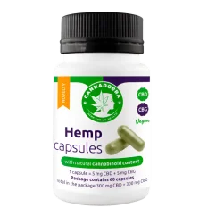 Cannadorra Cápsulas de cânhamo com CBD + CBG, 60 un.