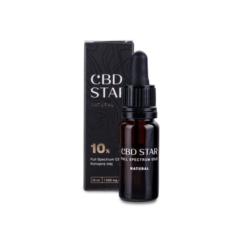 CBD Star - CBD Hanf Öl NATURAL, 10%, 1000 mg, (10 ml)