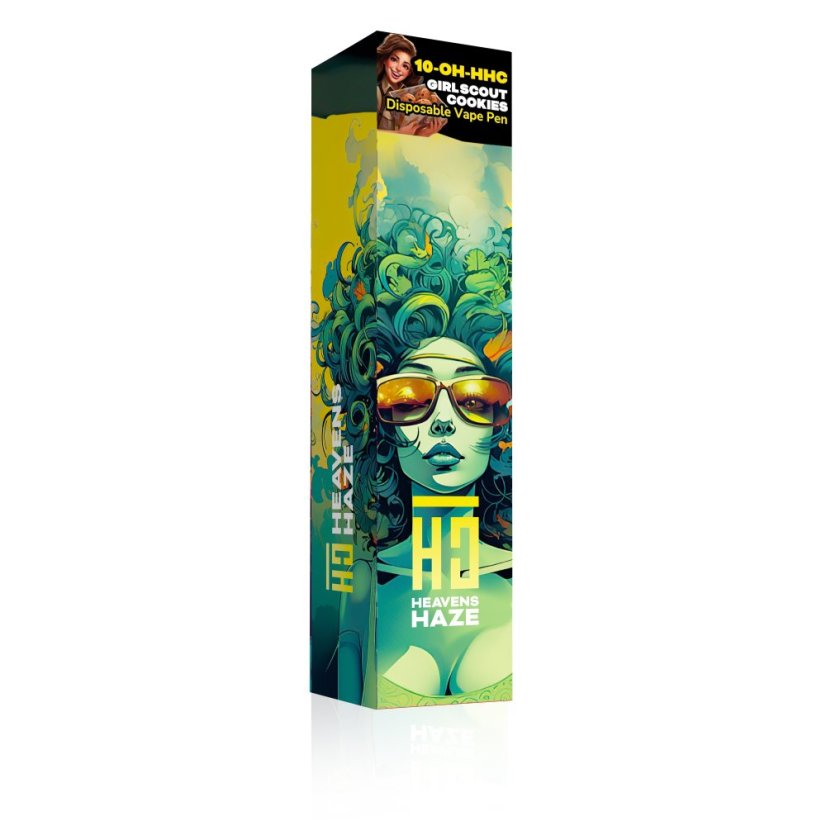 Heavens Haze 10-OH-HHC Vape Pen de unică folosință Girl Scout Cookies, 1 ml