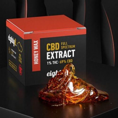 Eighty8 Honung vax Extrahera 69 % CBD, 1 g