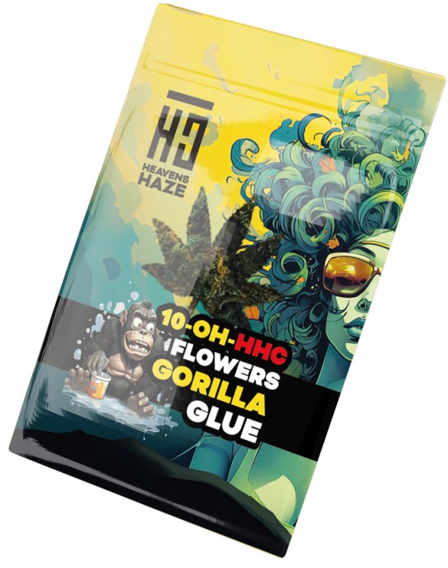 Heavens Haze 10-OH-HHC Flowers Gorilla Glue, 20 % 10-OH-HHC, 1 g