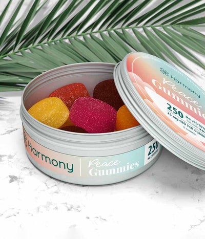 Harmony Peace CBD Gummies, 10pcs, 250 mg CBD