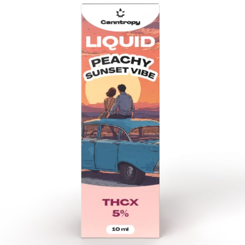 Canntropy THCX Liquid Peachy Sunset Vibe, THCX 5%, 10 ml