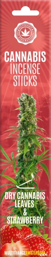 Bâtonnets d'encens au cannabis Cannabis sec et fraise
