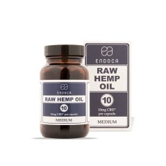 Endoca RAW Cápsulas de aceite de cáñamo 1200 mg CBD + CBDa, 120 uds.