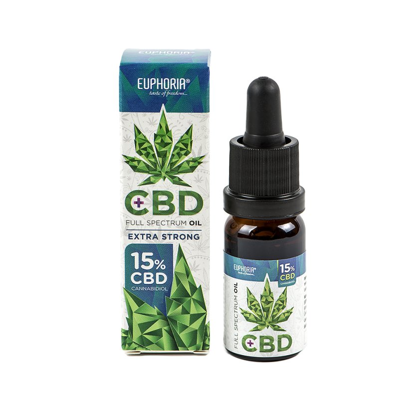 Euphoria Huile de CBD 15 %, 30 ml, 4 500 mg