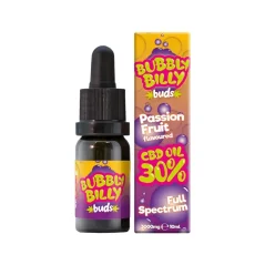 Bubbly Billy Buds CBD olie passionsfrugt, 30 % CBD, 3000 mg, 10 ml
