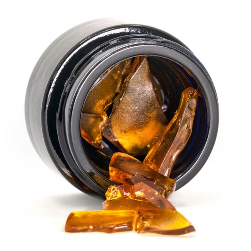 Happease - Extrait Tropical Sunrise Shatter 58% de CBD, 1 g