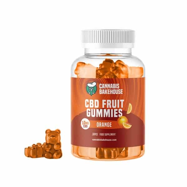 Cannabis Bakehouse CBD Fruchtgummis - Orange, 300 mg (30 Stück x 10 mg) CBD, 60 g