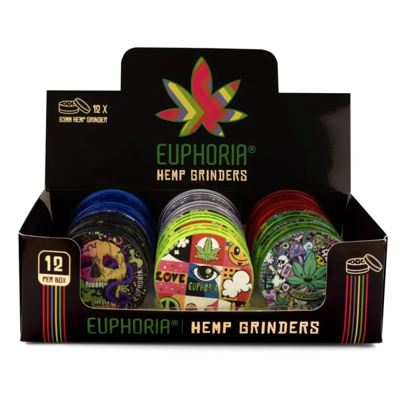 Euphoria Plastic Grinders 63 mm - 3 parts - random design